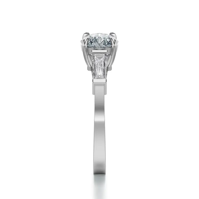 Pierścionek z dużym diamentem z białego złota SBPZ_060